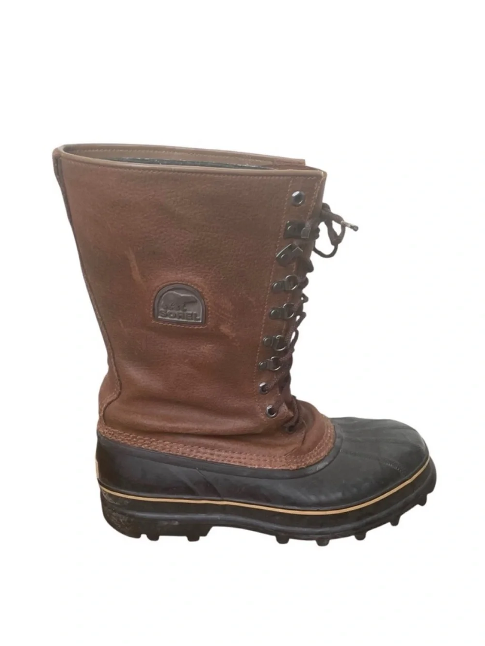 Sorel Men’s Vintage Maverick Leather and Rubber Winter Waterproof Snow Boots 11